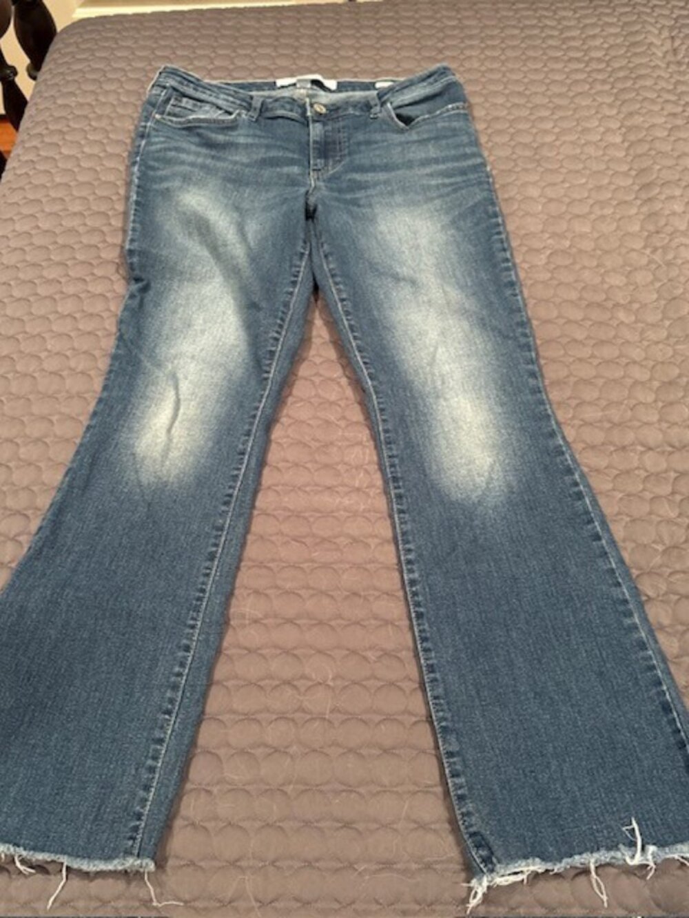Vintage America Blues Jeans Boot-Y Size 8/29 Great Pockets Bootcut Distressed